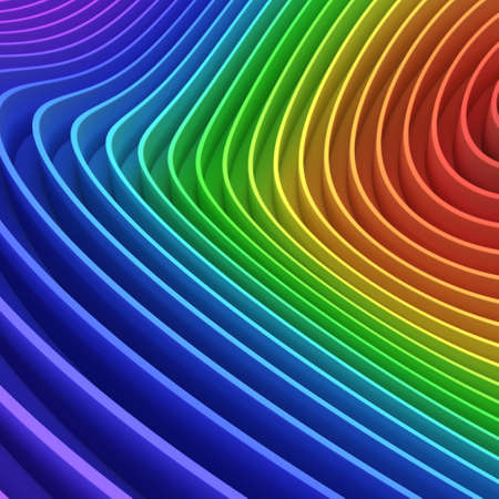 3d rendering simple multicolored rainbow striped background