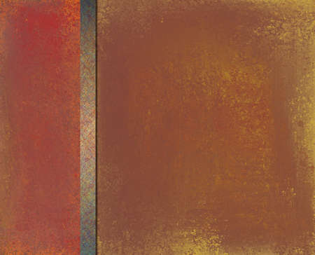 old distressed brown background or orange red rustic background with elegant formal ribbon stripe...