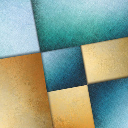 elegant blue gold background texture paper with abstract angles and diagonal shapes