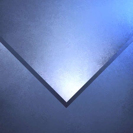 triangle blue shape layered on blue background, angled design elementの写真素材