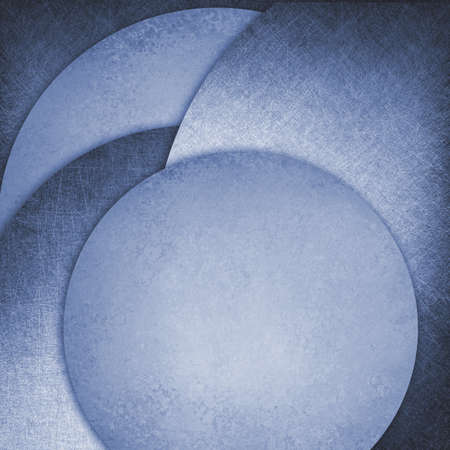 abstract blue background, layers of blue circle shapes in artistic creative layouts with distressed vintage textureの写真素材