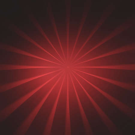 black background with red color starburst or sunburst design element, radial line pattern designの写真素材