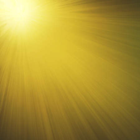 bright sunshine streaks or rays radiating from light to dark coloringの写真素材