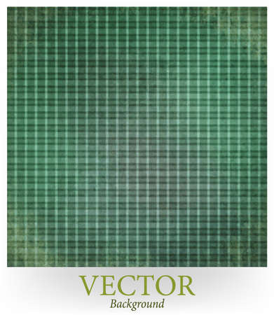 faded vintage vector. green gray plaid checkered background, shabby chic striped line design element on distressed texture. Christmas background colors.のイラスト素材