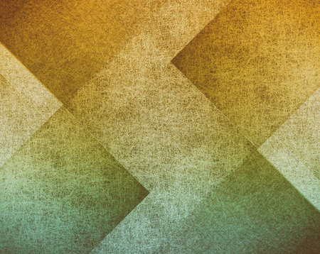 diamond block pattern background in gold and greenの写真素材