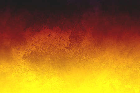 bright hot colors of yellow red and black in dramatic background illustration with grunge texture...