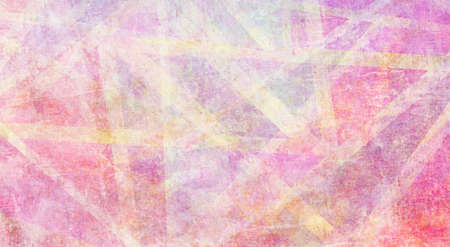faded vintage textured abstract background with yellow intersecting lines on pink and purple...