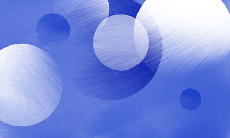 abstract blue background with white and blue circles floating in layers, circles have wispy feathery textureの写真素材