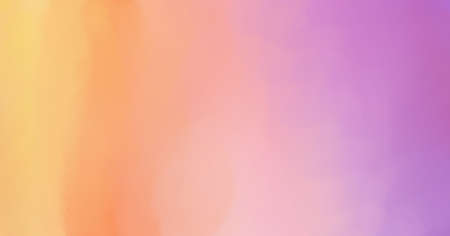 Pretty colorful banner background design with blurred colors of gold yellow orange peach pink and purple in soft pastel stripesの写真素材