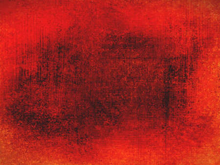 abstract red background black grunge center with red frame, messy stained vintage grunge background...