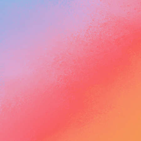 bold bright design on textured background, diagonal hues of orange red pink purple and blue in...