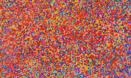 modern fine art, spattered paint drops in detailed random pattern with texture, colorful spotted background designの写真素材