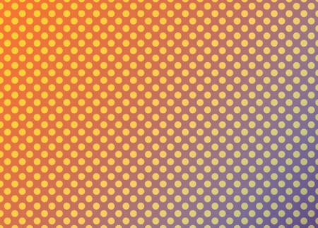 orange and purple abstract background with yellow circles, colorful vibrant polka dot pattern design