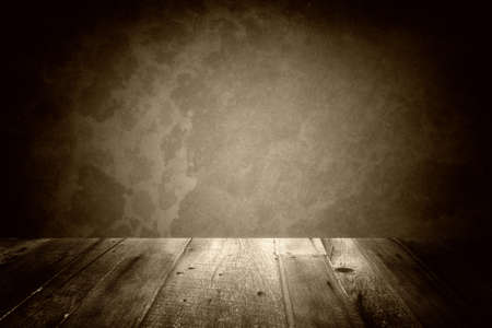 Brown mockup or product display background with gold lighting, elegant spotlight shining on wood...