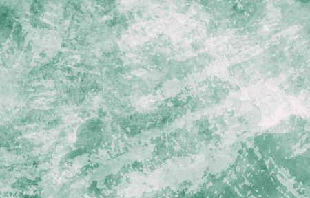 abstract blue green and white background with canvas texture and paint drips and spatter pattern in artistic illustrationの写真素材