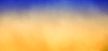 Golden yellow background with blue border, gradient blurred colors in soft texture design, space or...