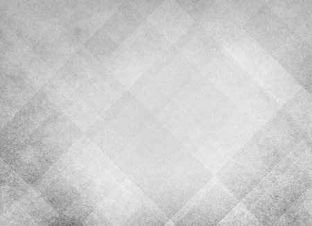 Abstract white background texture with modern art geometric pattern in old retro style design, elegant black white and gray monochrome colors in grunge textured illustrationの写真素材