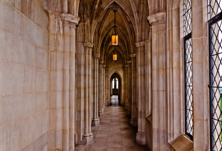 Hallway in the Washington National Cathedral, Washington, DC  