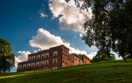 Rowhouses on Federal Hill, Baltimore, Maryland.のeditorial素材