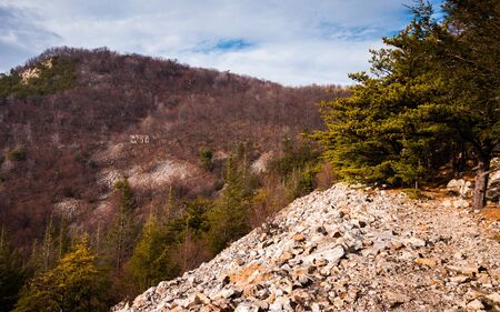 View of Jack's Mountain, in Mount Union, Pennsylvania.の写真素材