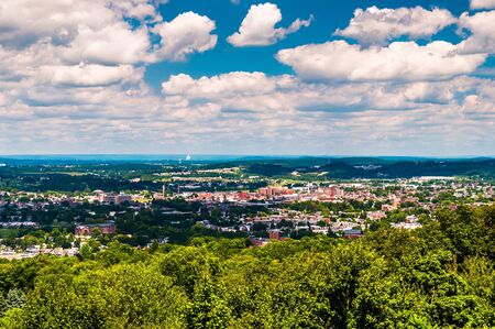 View of York, Pennsylvania, from Top of the World.の写真素材