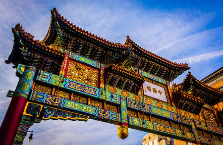 Arch in Chinatown, Washington, DC.のeditorial素材