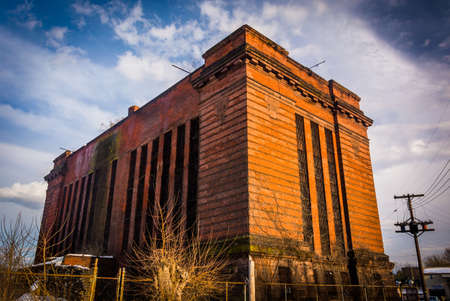 Abandoned building in York, Pennsylvania.の写真素材