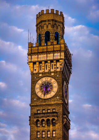 The Bromo-Seltzer Tower in downtown Baltimore, Maryland.のeditorial素材