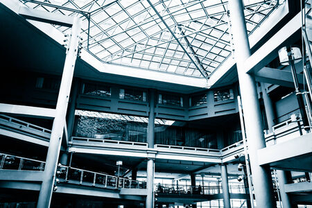 The interior of The Gallery in the Inner Harbor of Baltimore, Maryland.