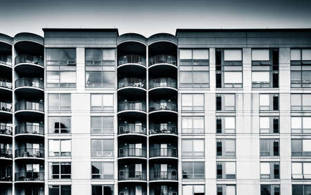 Apartment building in Philadelphia, Pennsylvania.の写真素材