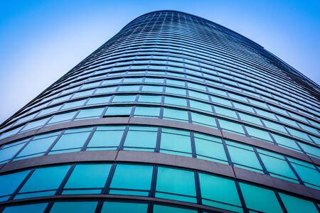 Modern architectural details in downtown Philadelphia, Pennsylvania.のeditorial素材