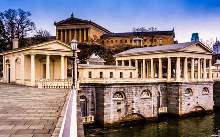 The Fairmount Water Works and Museum of Art in Philadelphia, Pennsylvania.