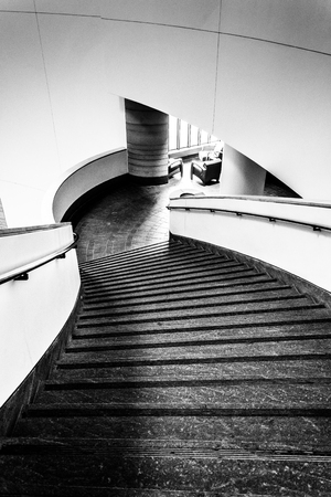 Staircase in the National Museum of the American Indian, in Washington, DC.のeditorial素材