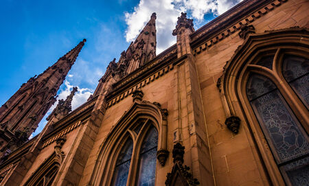 An old church in Mount Vernon, Baltimore, Maryland.の写真素材