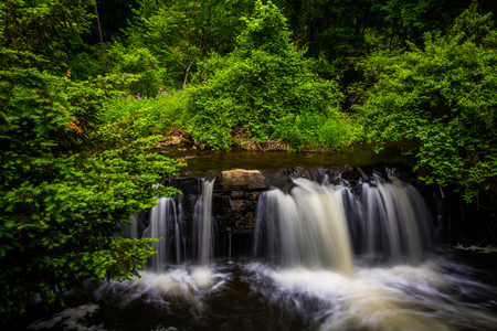 Small waterfall on Antietam Creek near Reading, Pennsylvania.の写真素材