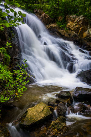 Waterfall on Antietam Creek near Reading, Pennsylvania.の写真素材