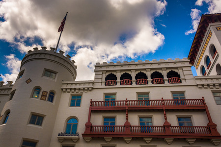 Casa Monica Hotel, in St. Augustine, Florida.のeditorial素材