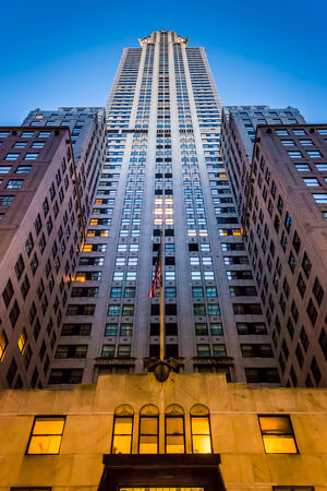 Skyscraper in Midtown Manhattan, New York.のeditorial素材