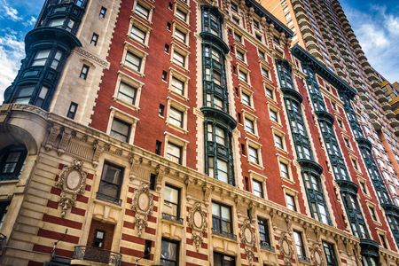Interesting architecture in Manhattan, New York.の写真素材