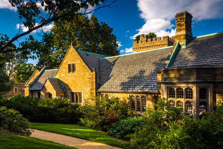 The Sayre House at Washington National Cathedral in Washington, DC.のeditorial素材