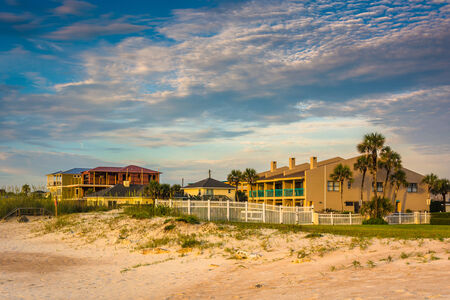 Beachfront hotel at St. Augustine Beach.のeditorial素材