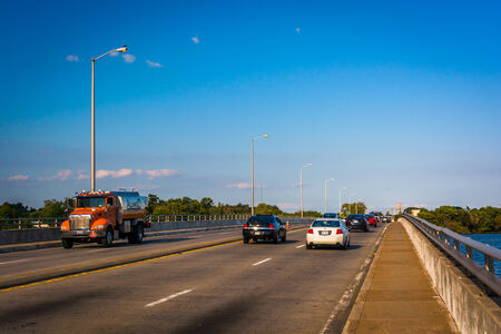 Bridge over the Back River in Essex, Maryland.のeditorial素材