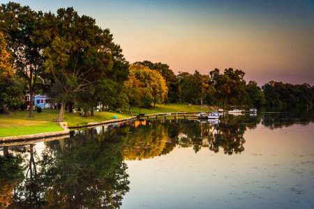 Middle River, in Essex, Maryland.のeditorial素材