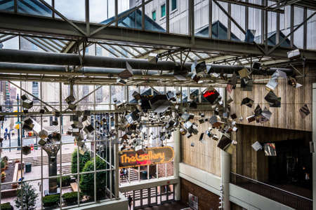 Interior of The Gallery at Market East in Philadelphia, Pennsylvania.のeditorial素材