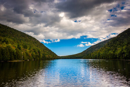 Bubble Pond, at Acadia National Park, Maine.の写真素材