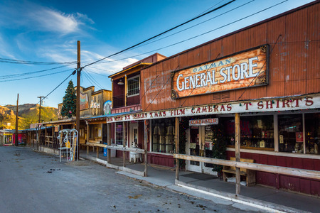 The General Store, along Historic Route 66 in Oatman, Arizona.のeditorial素材