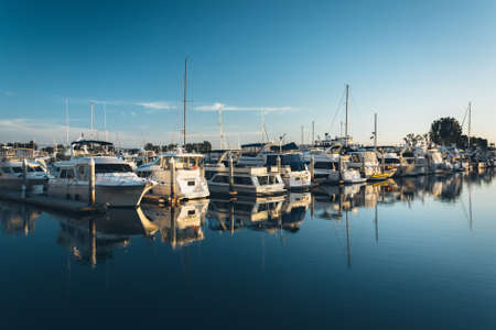 Marina at the Embarcadero in San Diego, California.のeditorial素材
