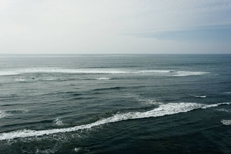 Waves in the Pacific Ocean at Sunset Cliffs Natural Park, Point Loma, California.