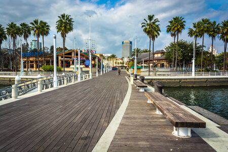 Pine Avenue Pier, in Long Beach, California.のeditorial素材