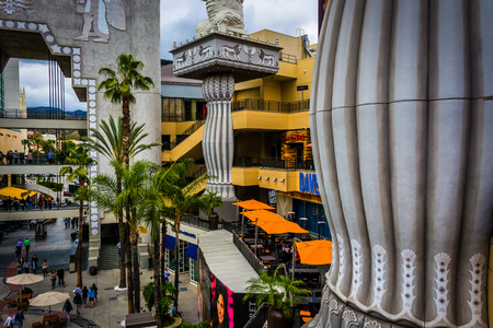 Hollywood and Highland Center, in Hollywood, Los Angeles, California.のeditorial素材